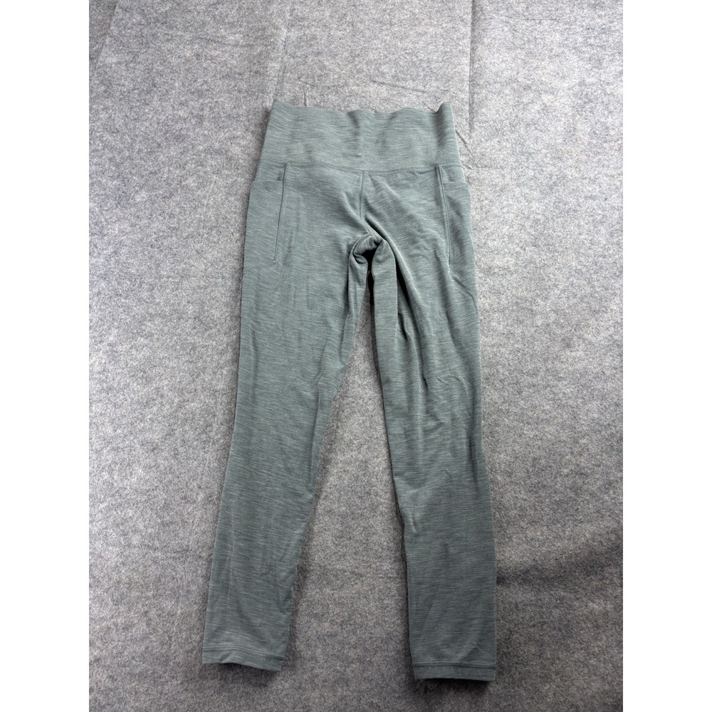 Athleta Salutation Stash Pocket II Capri Tight Heather Green Gray Women's XS